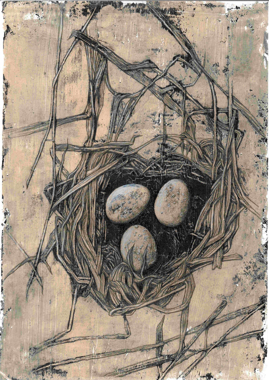 "Huevos de Pascua 2" Pintura/dibujo original tamaño A4