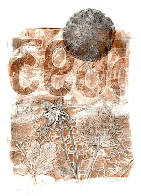 "Dark Moon Columbine" Laser Druck A4 Größe