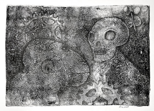 „Human Ape“ Laser Druck A3 Größe